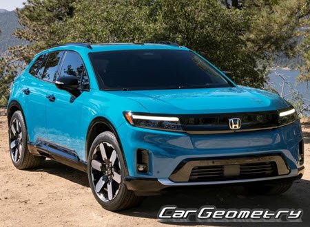 Кузовные размеры Honda Prologue 2024-2030, Размеры кузова Хонда Пролог Кузовные размеры Honda Prologue 2024-2030, Размеры кузова Хонда Пролог