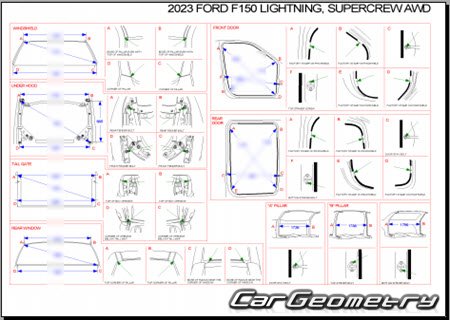 Кузовные размеры Ford F-150 Lightning 2022-2028 Body dimensions Кузовные размеры Ford F-150 Lightning 2022-2028 Body dimensions