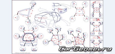 Кузовные размеры BMW X6 (G06) 2019-2030 Кузовные размеры BMW X6 (G06) 2019-2030