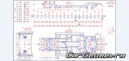 Кузовные размеры BMW X6 (G06) 2019-2030 Кузовные размеры BMW X6 (G06) 2019-2030