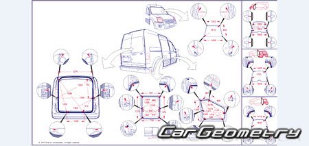 Размеры кузова Fiat Doblo (263) 2010-2019 Размеры кузова Fiat Doblo (263) 2010-2019