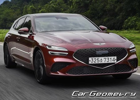 Кузовные размеры Genesis G70 Shooting Brake (IK) 2021-2026, Размеры кузова Хендай Генезис Г70 Кузовные размеры Genesis G70 Shooting Brake (IK) 2021-2026, Размеры кузова Хендай Генезис Г70