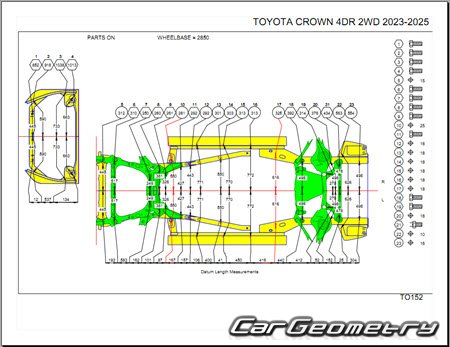 �������� ������� Toyota Crown 2023-2028 Collision Repair Manual