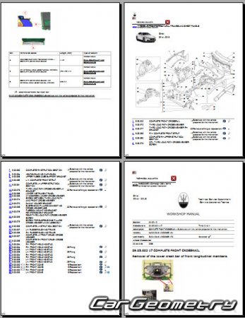   Maserati Ghibli III (M157) 2013-2023 Body Repair Manuals