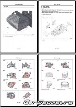   Subaru Forester (SL) 2025-2030 Body dimensions