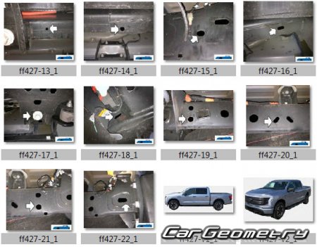   Ford F-150 Lightning 2022-2028 Body dimensions