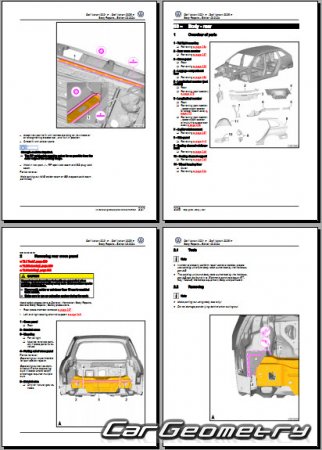   Volkswagen Golf Variant 2021-2026 Body Repair Manual