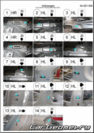   Volkswagen Golf Variant 2021-2026 Body Repair Manual