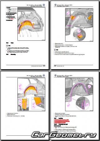   Volkswagen Golf Variant 2021-2026 Body Repair Manual