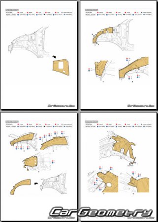 ������� ������ Hyundai Tucson (NX4) 2021-2027 Body Repair Manual