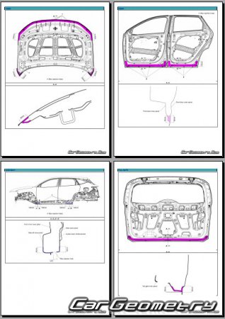 ������� ������ Hyundai Tuscon HEV (NX4e) 2021-2027 Body Repair Manual