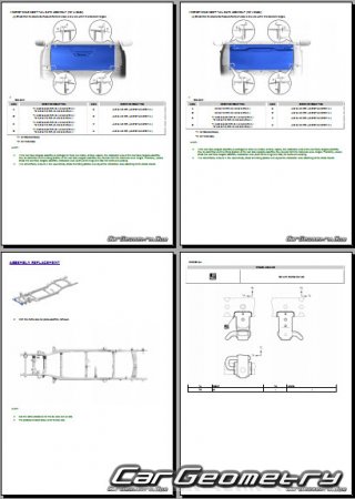 ������� ������ Toyota Hilux 2020-2025 Collision Repair manual
