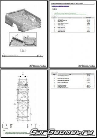 ������� ������ Toyota Hilux 2020-2025 Collision Repair manual