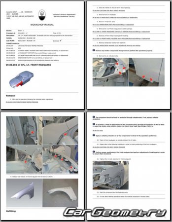 �������� ������� Maserati Levante (M161) 2016�2023 Body dimensions