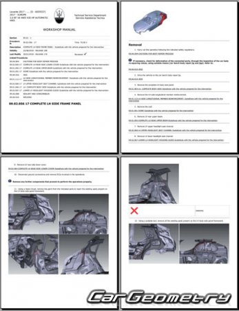 �������� ������� Maserati Levante (M161) 2016�2023 Body dimensions