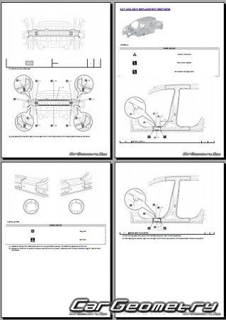 �������� ������� Toyota bZ bZ4X 2024-2027 Collision Repair Manual