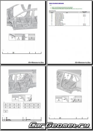 �������� ������� Toyota bZ bZ4X 2024-2027 Collision Repair Manual