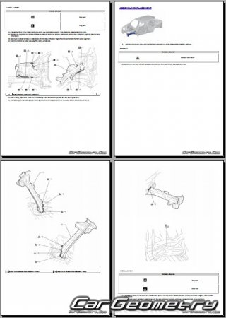 �������� ������� Toyota bZ bZ4X 2024-2027 Collision Repair Manual