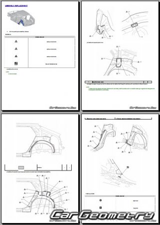 �������� ������� Toyota bZ bZ4X 2024-2027 Collision Repair Manual