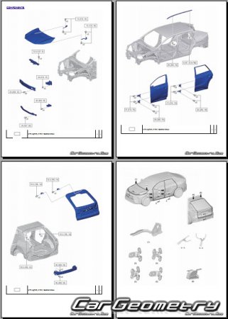�������� ������� Toyota bZ bZ4X 2024-2027 Collision Repair Manual