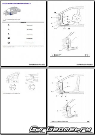 �������� ������� Toyota bZ bZ4X 2024-2027 Collision Repair Manual