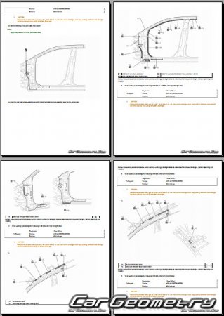 �������� ������� Toyota bZ bZ4X 2024-2027 Collision Repair Manual