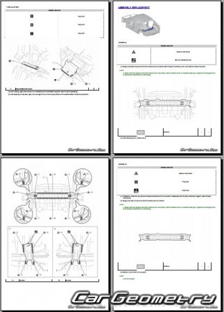 �������� ������� Toyota bZ bZ4X 2024-2027 Collision Repair Manual