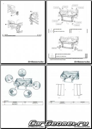 Lexus RC200T, RC300, RC350 2021-2025 Collision Repair manual