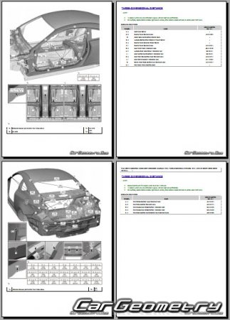 Lexus RC200T, RC300, RC350 2021-2025 Collision Repair manual