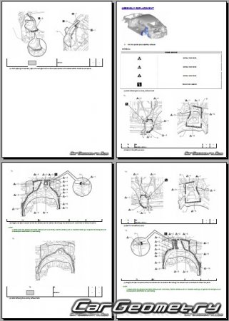 Lexus RC200T, RC300, RC350 2021-2025 Collision Repair manual