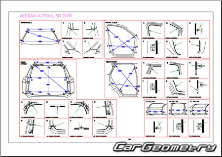 Nissan X-Trail e-POWER (T33) 2023-2027 (RH) Body dimensions