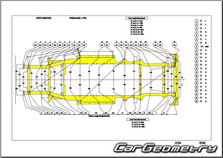 �������� ������� Rivian EDV 700 2023-2029 Body dimensions