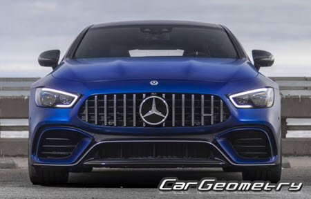 Кузовные размеры Mercedes AMG GT (X290) 2018-2025, Размеры кузова Мерседес АМГ ГТ класса Кузовные размеры Mercedes AMG GT (X290) 2018-2025, Размеры кузова Мерседес АМГ ГТ класса