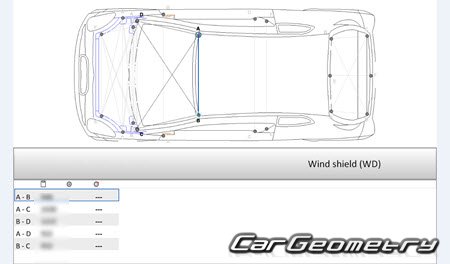 Subaru R1 (RJ1 RJ2) 2004-2010 (RH Japanese market) Body dimensions