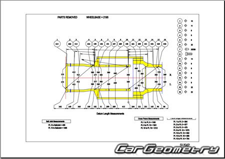Subaru R1 (RJ1 RJ2) 2004-2010 (RH Japanese market) Body dimensions
