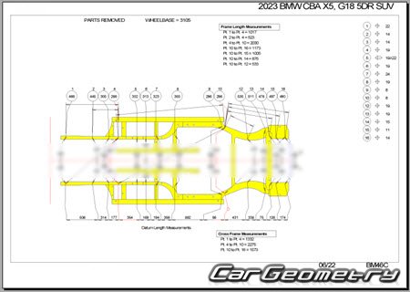 BMW X5L (G18) 2022�2026 Body dimensions