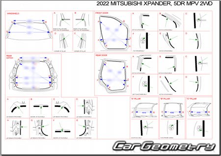 Mitsubishi Xpander 2018-2024 Body Repair Manual