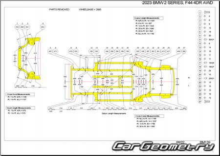 BMW 2-Series Gran Coupe (F44) 2020-2026 Body dimensions BMW 2-Series Gran Coupe (F44) 2020-2026 Body dimensions