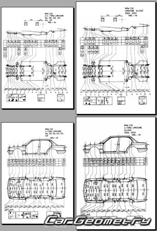 BMW 3 Series Sedan (E30) 1983�1991 Body dimensions