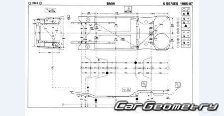 BMW 5 Series (E28) 1981�1988 Body dimensions