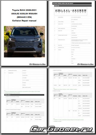 �������� ������� Toyota RAV4 (XA60) 2026-2031 Collision Repair Manual