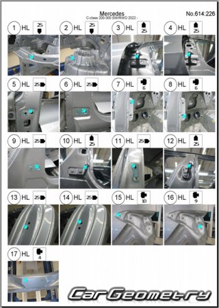 Mercedes C-Class Estate (S206) � 2022 Body dimensions