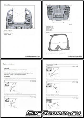 BMW X4 M (F98) 2019�2024 Body dimensions