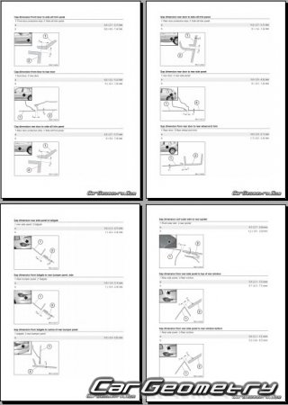 BMW X3M (F97) 2017-2024 Body dimensions