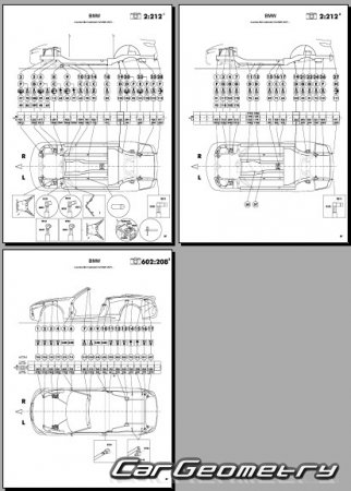 BMW M4 (G83) Cabrio 2021-2027 Body dimensions