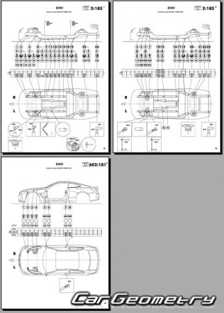 BMW 8 Series G15 Coupe 2019-2024 Body dimensions