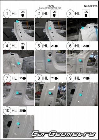 BMW 5 Series (G60) 2023�2030 Body dimensions