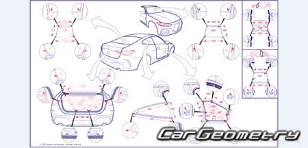 BMW M4 Coupe (G82) 2021-2026 Body dimensions