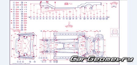 BMW M4 (F83) Cabriolet 2015-2020 Body dimensions