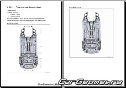 BMW M2 (F87) 2016-2023 Body dimensions
